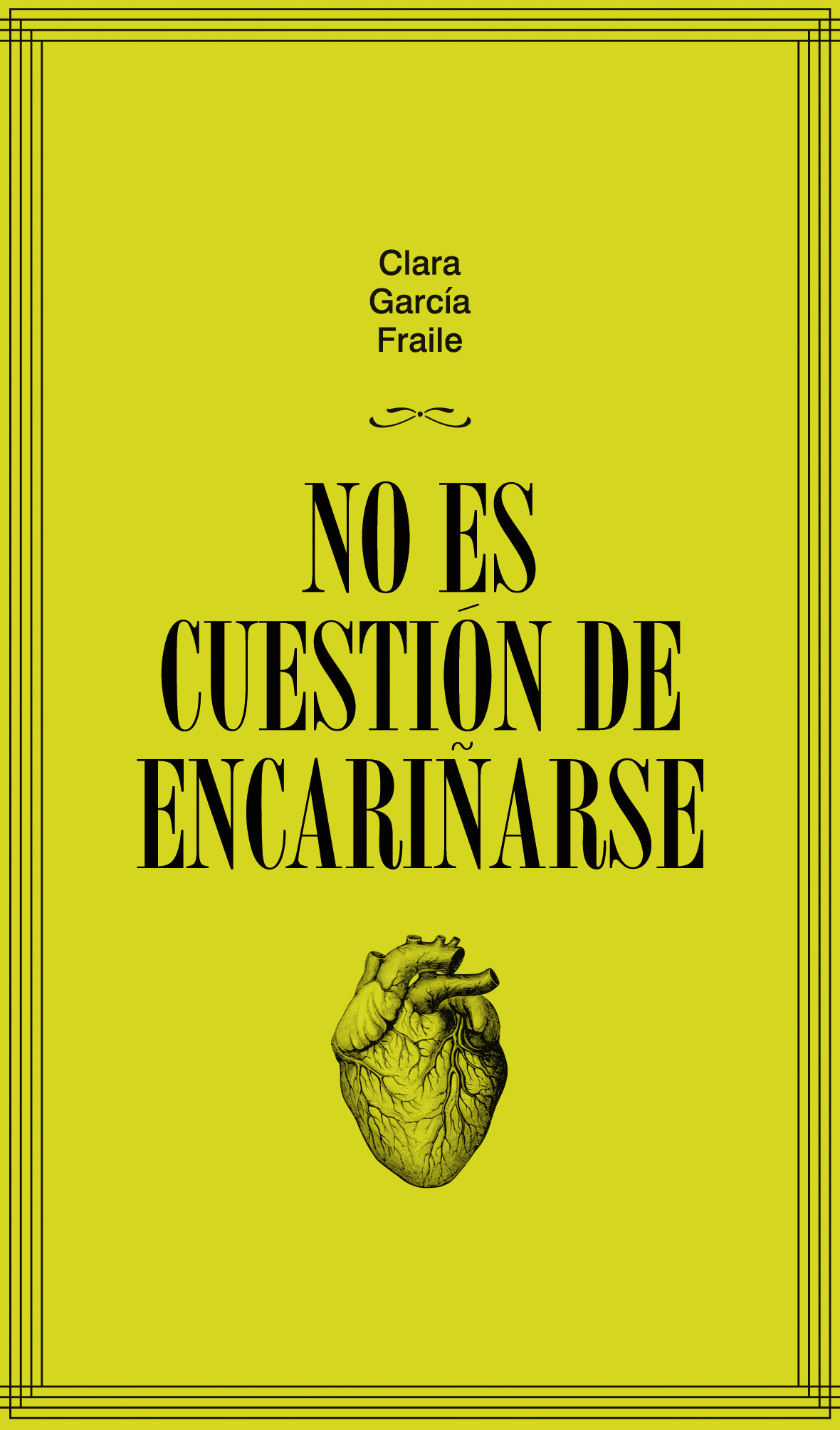 No es cuestión de encariñarse - Portada